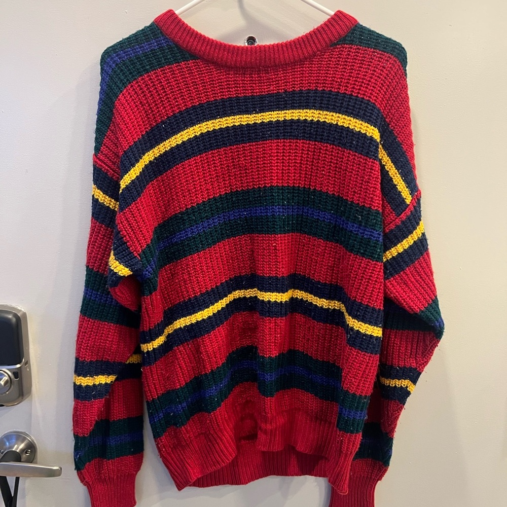 Colorful Striped Men's Sweater